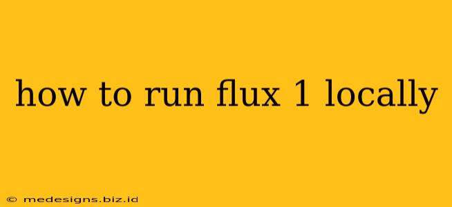 how to run flux 1 locally