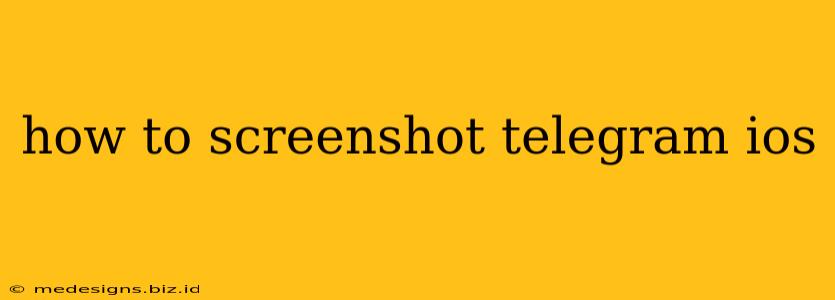 how to screenshot telegram ios