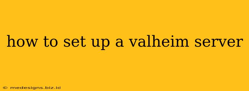 how to set up a valheim server