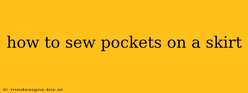 how to sew pockets on a skirt