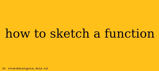 how to sketch a function