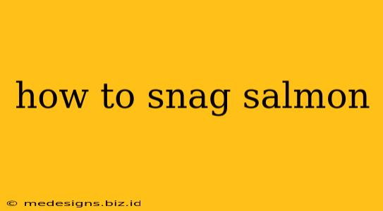 how to snag salmon