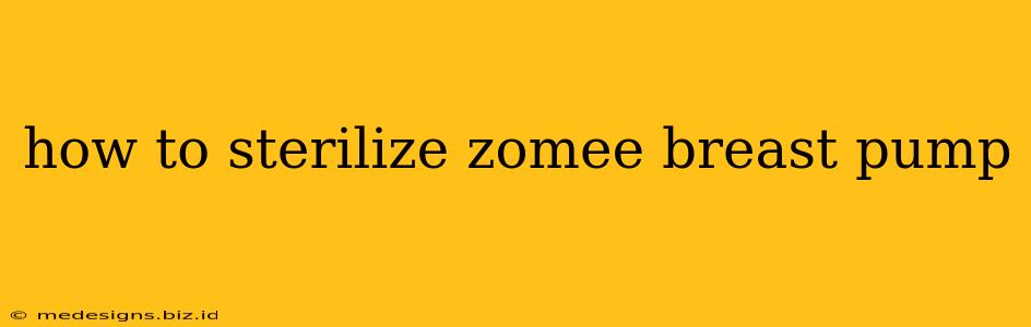 how to sterilize zomee breast pump