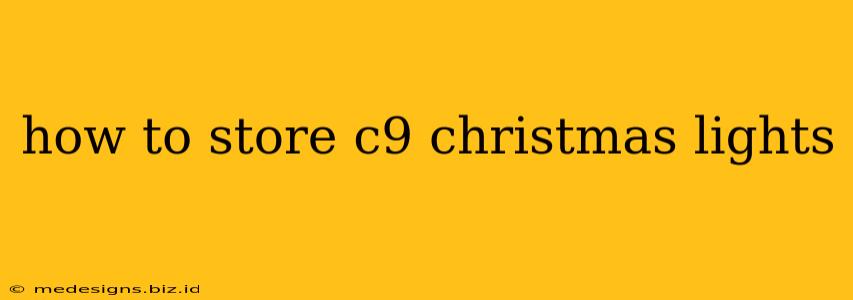 how to store c9 christmas lights
