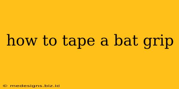 how to tape a bat grip