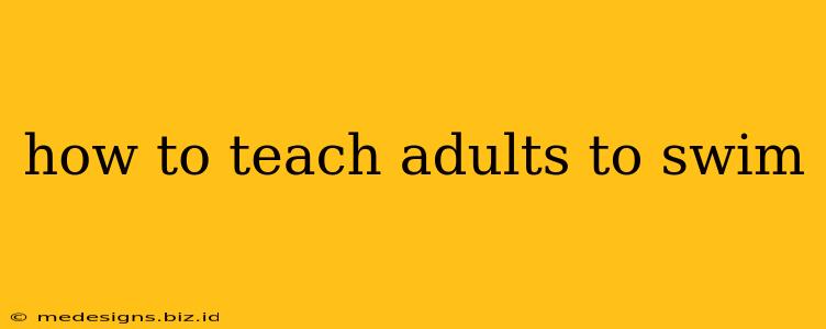 how to teach adults to swim