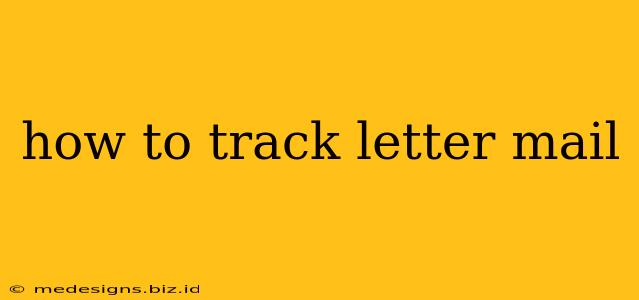 how to track letter mail