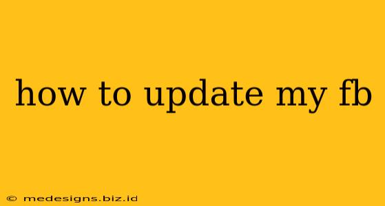 how to update my fb