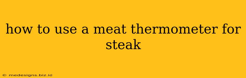 how to use a meat thermometer for steak