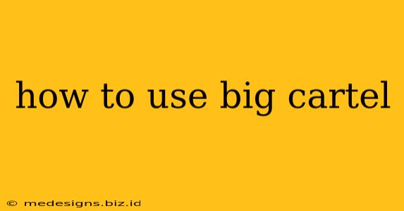 how to use big cartel