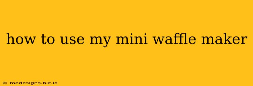 how to use my mini waffle maker