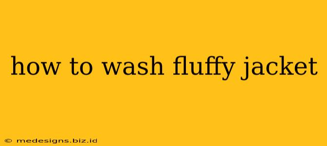 how to wash fluffy jacket