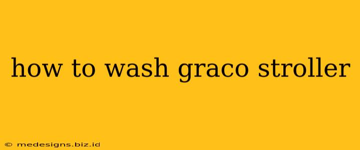 how to wash graco stroller