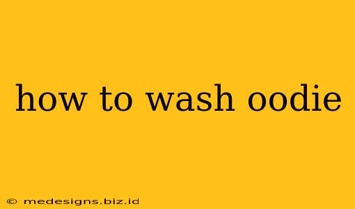 how to wash oodie