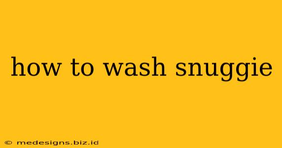 how to wash snuggie