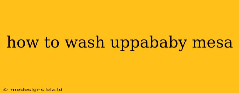 how to wash uppababy mesa