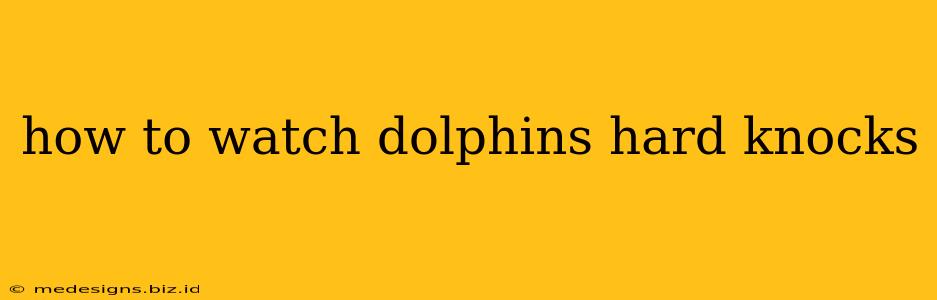 how to watch dolphins hard knocks
