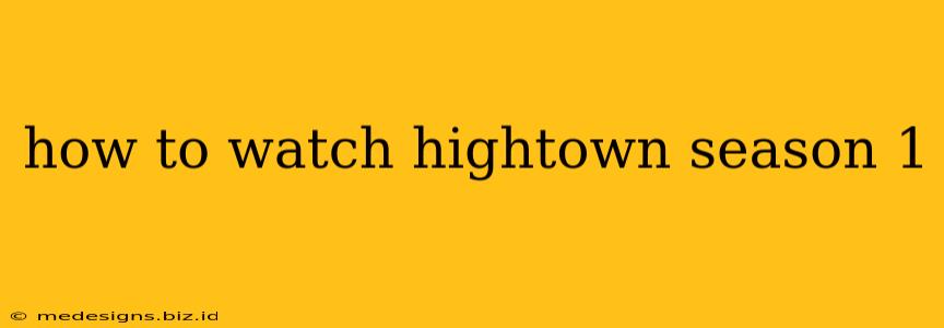 how to watch hightown season 1