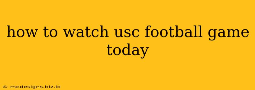 how to watch usc football game today