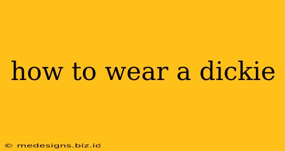 how to wear a dickie