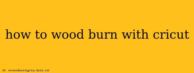 how to wood burn with cricut