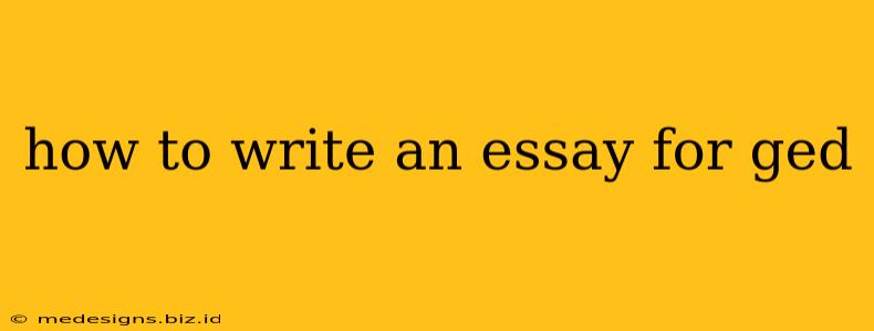 how to write an essay for ged