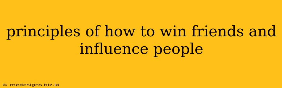 principles of how to win friends and influence people